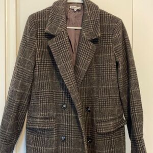 Reformation Plaid Baker Coat